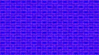 Kaleydoskop animasyonuna sahip renkli grafik deseni, psikedelik, hipnotik ve stroboskopik efektli bir arka planda, 16: 9 video biçiminde