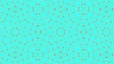 Kaleydoskop animasyonu, psikedelik ve hipnotik etkisi olan renkli grafik desen, renk değiştirip sola kayıyor, video kompozisyonları için uygun..