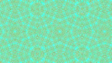 Kaleydoskop animasyonu, psikedelik ve hipnotik etkisi olan renkli grafik desen, renk değiştirip sola kayıyor, video kompozisyonları için uygun..