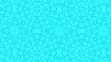 Kaleydoskop animasyonu, psikedelik ve hipnotik etkisi olan renkli grafik desen, renk değiştirip sola kayıyor, video kompozisyonları için uygun..