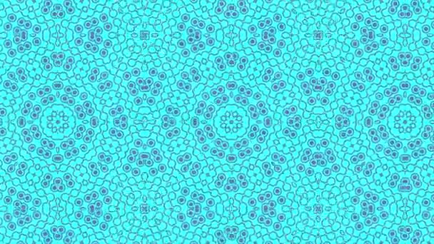 Colored Graphic Pattern Kaleidoscope Animation Psychedelic Hypnotic Effect Which Changes — Stock Video