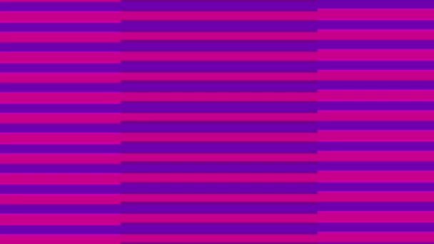 Dwa Zestawy Pasków Kolorów Które Poruszają Się Hipnotycznym Efektem Tworząc — Wideo stockowe