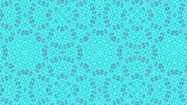 Kaleydoskop animasyonu, psikedelik ve hipnotik etkisi olan renkli grafik desen, renk değiştirip sola kayıyor, video kompozisyonları için uygun..