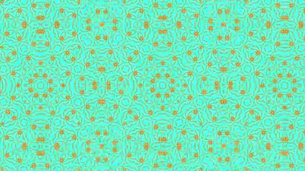 Colored Graphic Pattern Kaleidoscope Animation Psychedelic Hypnotic Effect Which Changes — Stock Video