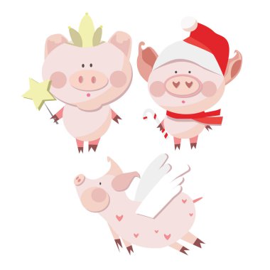 Yeni yıl komik domuzlar