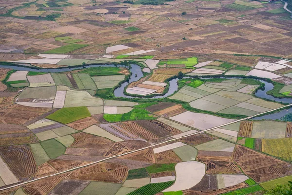 Bac Son Vadisi 'nde hasat zamanında pirinç tarlası, Lang Oğlu, Vietnam