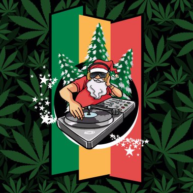 DJ Noel Baba ve kanabiler müziği karıştırıyor.