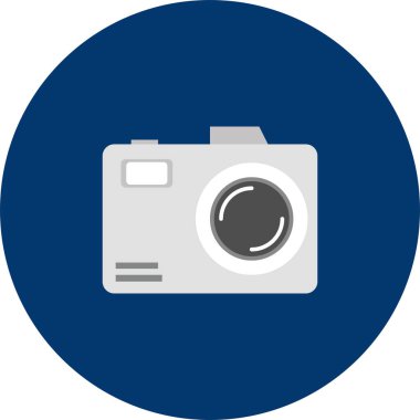 Fotoğraf makinesi | Büyük düz illüstrasyon kavramı simge ve kullanım için nesne, tasarım, modern, nesne, teknoloji ve çok daha fazlası.