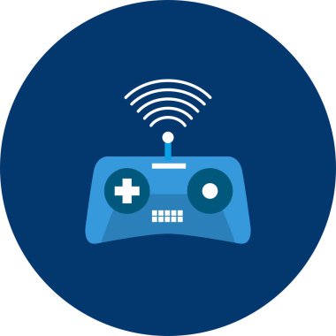 Robot uzaktan | Büyük düz illüstrasyon kavramı simge ve kullanım için nesne, tasarım, modern, nesne, teknoloji ve çok daha fazlası.