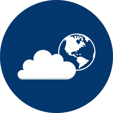 Toprak bulut | Büyük düz illüstrasyon kavramı simge ve kullanım için nesne, tasarım, modern, nesne, teknoloji ve çok daha fazlası.