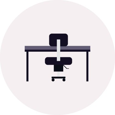 Ofis donatım düz tasarım simgesi