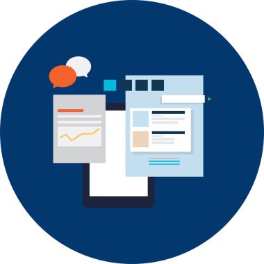 Analytics düz tasarım simgesi