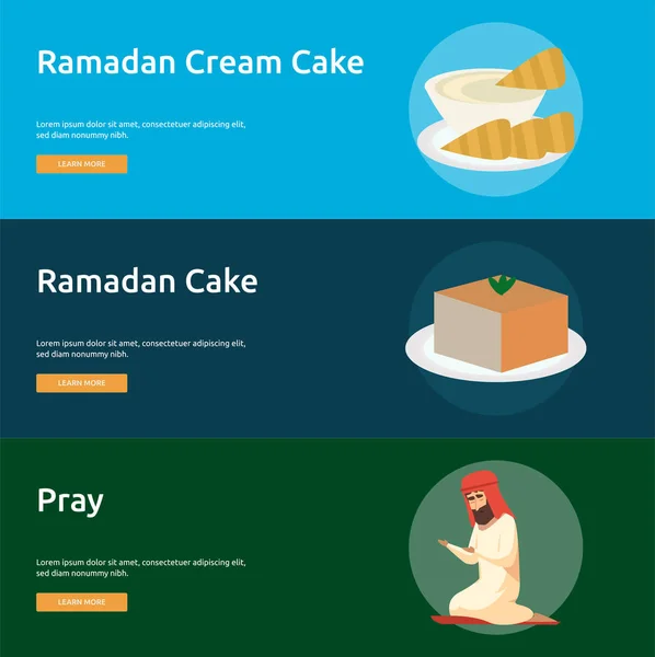 Conceptuele Ontwerp Van Ramadhan Banner — Stockvector