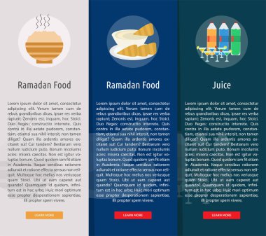 Ramazan dikey Banner kavramı