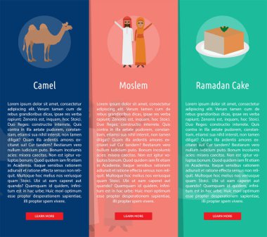Ramazan dikey Banner kavramı