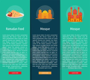 Ramazan dikey Banner kavramı
