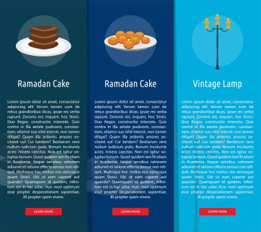 Ramazan dikey Banner kavramı