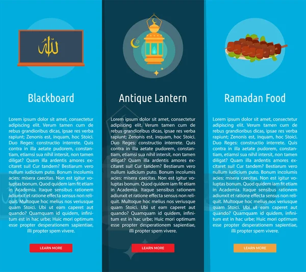 Ramazan dikey Banner kavramı
