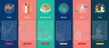 Ramazan dikey Banner kavramı