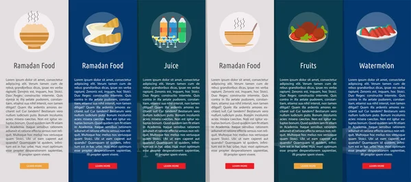 Concept Bannière Verticale Ramadan — Image vectorielle