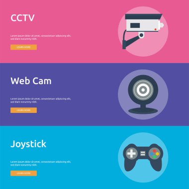 Teknoloji Banner tasarımı | Büyük afiş düz tasarım illüstrasyon kavramlar için teknoloji, tasarım, modern kümesi, ağ ve çok daha fazlası. küme gibi çeşitli amaçlar için kullanılabilir: Web siteleri, yazdırma şablonları, sunum