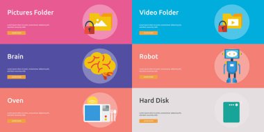 Teknoloji Banner tasarımı | Büyük afiş düz tasarım illüstrasyon kavramlar için teknoloji, tasarım, modern kümesi, ağ ve çok daha fazlası. küme gibi çeşitli amaçlar için kullanılabilir: Web siteleri, yazdırma şablonları, sunum