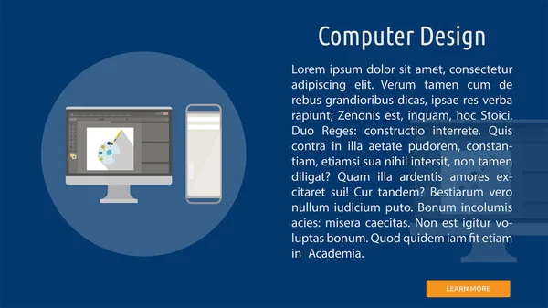 Bilgisayar tasarım kavramsal Banner tasarımı