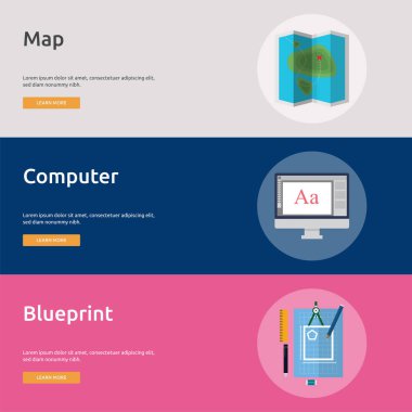 Multimedya Banner tasarımı | Büyük afiş tasarım kümesi multimedya, teknoloji, kavram, animasyon ve çok daha fazlası için.