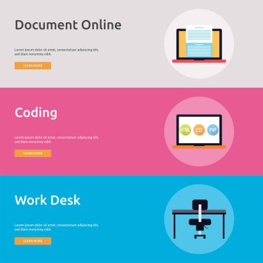 Multimedya Banner tasarımı | Büyük afiş tasarım kümesi multimedya, teknoloji, kavram, animasyon ve çok daha fazlası için.