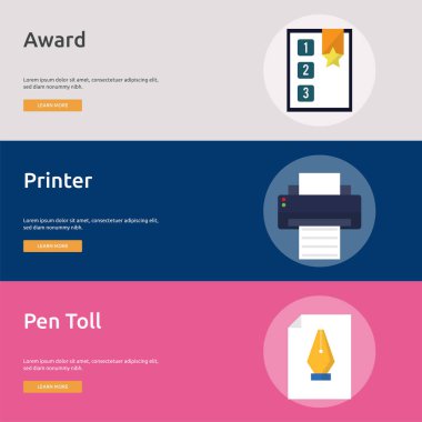 Multimedya Banner tasarımı | Büyük afiş tasarım kümesi multimedya, teknoloji, kavram, animasyon ve çok daha fazlası için.