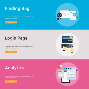 Multimedya Banner tasarımı | Büyük afiş tasarım kümesi multimedya, teknoloji, kavram, animasyon ve çok daha fazlası için.