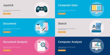 Multimedya Banner tasarımı | Büyük afiş tasarım kümesi multimedya, teknoloji, kavram, animasyon ve çok daha fazlası için.