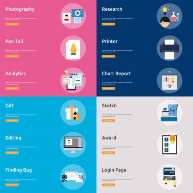 Multimedya Banner tasarımı | Büyük afiş tasarım kümesi multimedya, teknoloji, kavram, animasyon ve çok daha fazlası için.