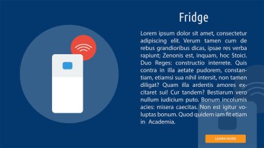 Buzdolabı kavramsal Banner tasarımı