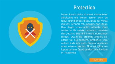 Koruma kavramsal Banner tasarımı