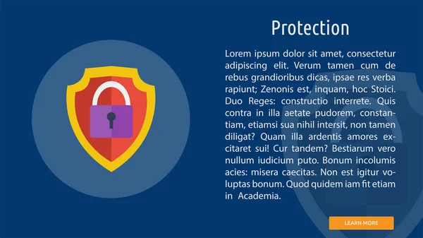 Koruma kavramsal Banner tasarımı