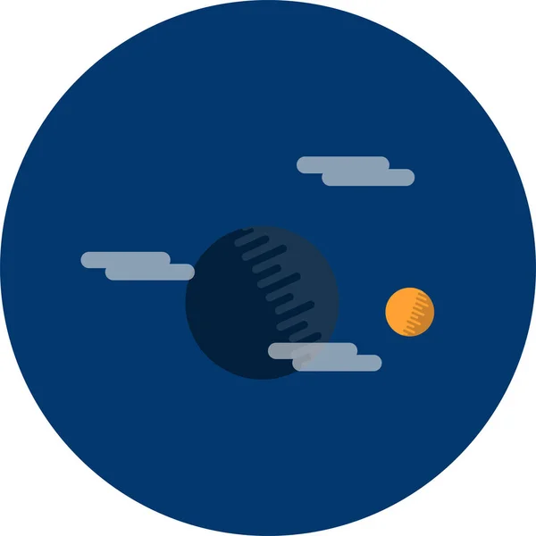 Planeet Pictogram Conceptontwerp — Stockvector