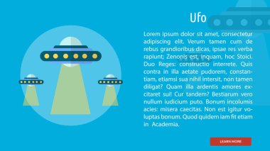 UFO kavramsal Banner tasarımı