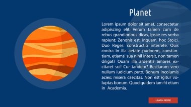 Gezegen kavramsal Banner tasarımı
