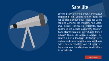 Teleskop kavramsal Banner tasarımı