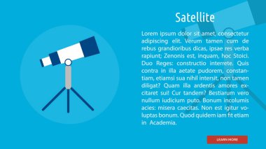 Teleskop kavramsal Banner tasarımı