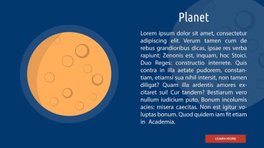 Gezegen kavramsal Banner tasarımı