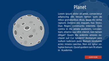 Gezegen kavramsal Banner tasarımı