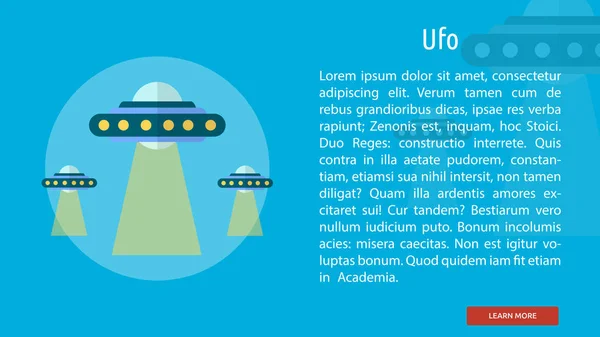 UFO kavramsal Banner tasarımı