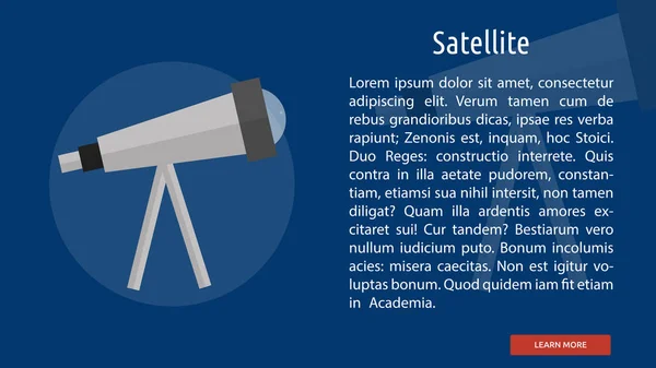 Teleskop kavramsal Banner tasarımı