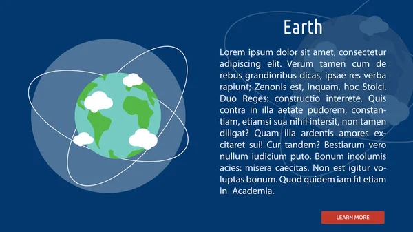 Dünya kavramsal Banner tasarımı