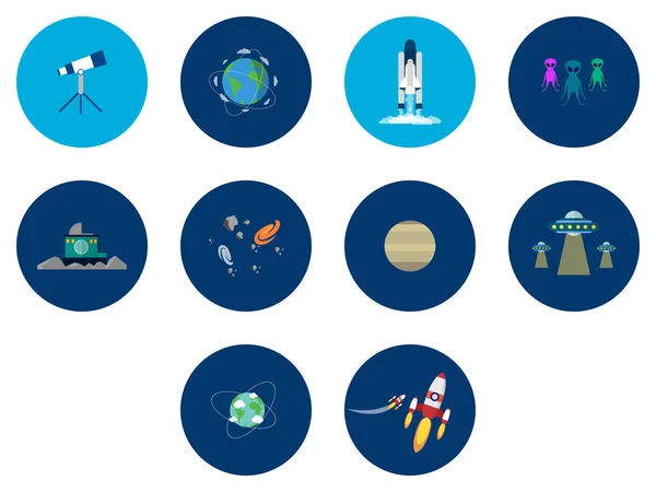 Ciencia Universo Icono Diseño — Vector de stock