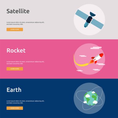 Bilim ve evren Banner tasarımı