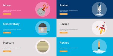 Bilim ve evren Banner tasarımı