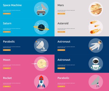 Bilim ve evren Banner tasarımı